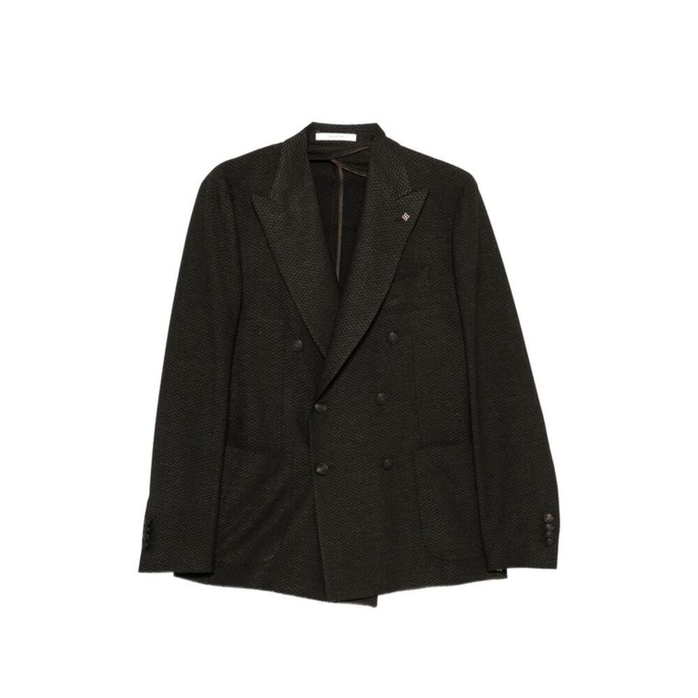 Tagliatore Black Jackets - Blazers Men